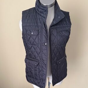 Vince Camuto Quilted Black Vest